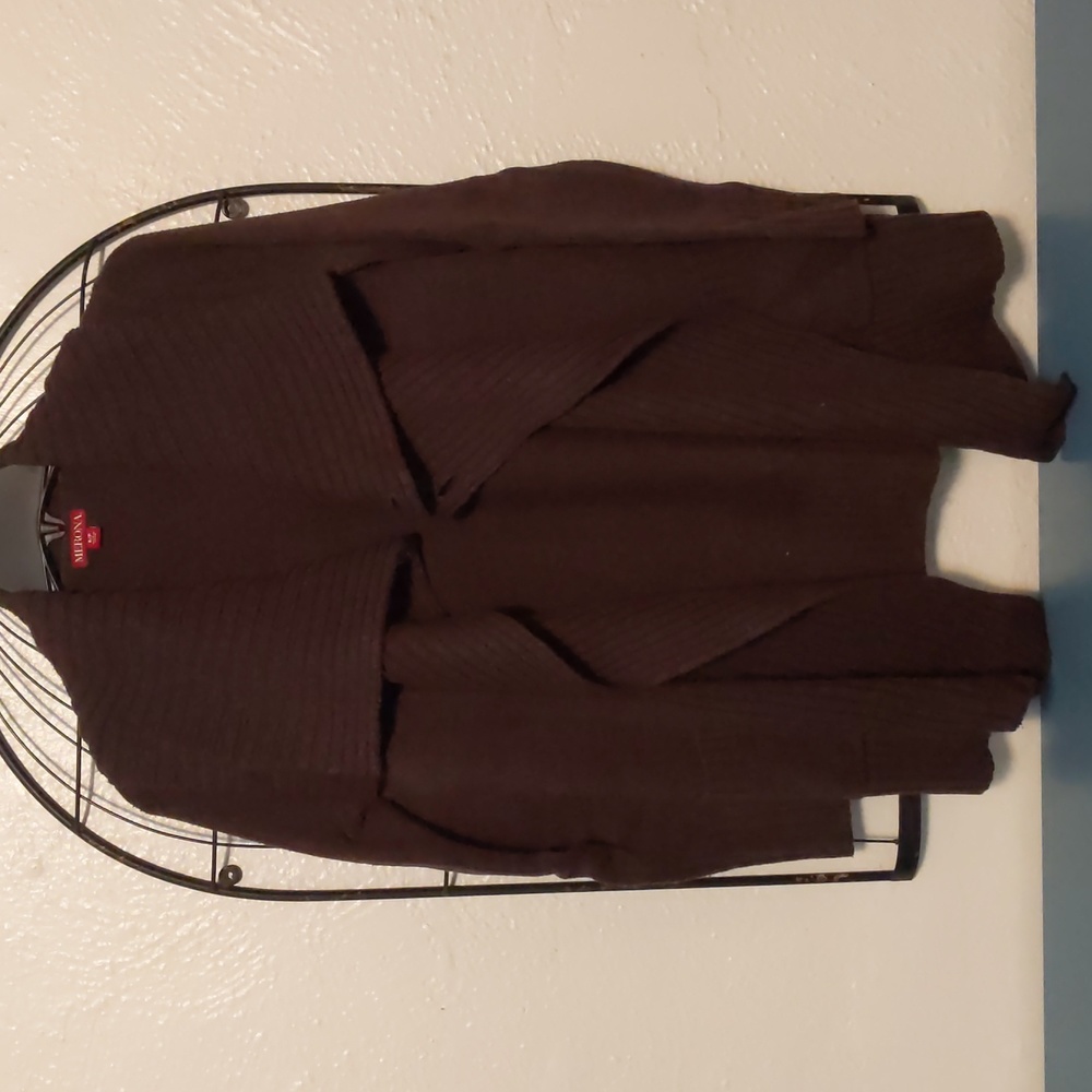Women's Merona chocolate brown cardigan, size small